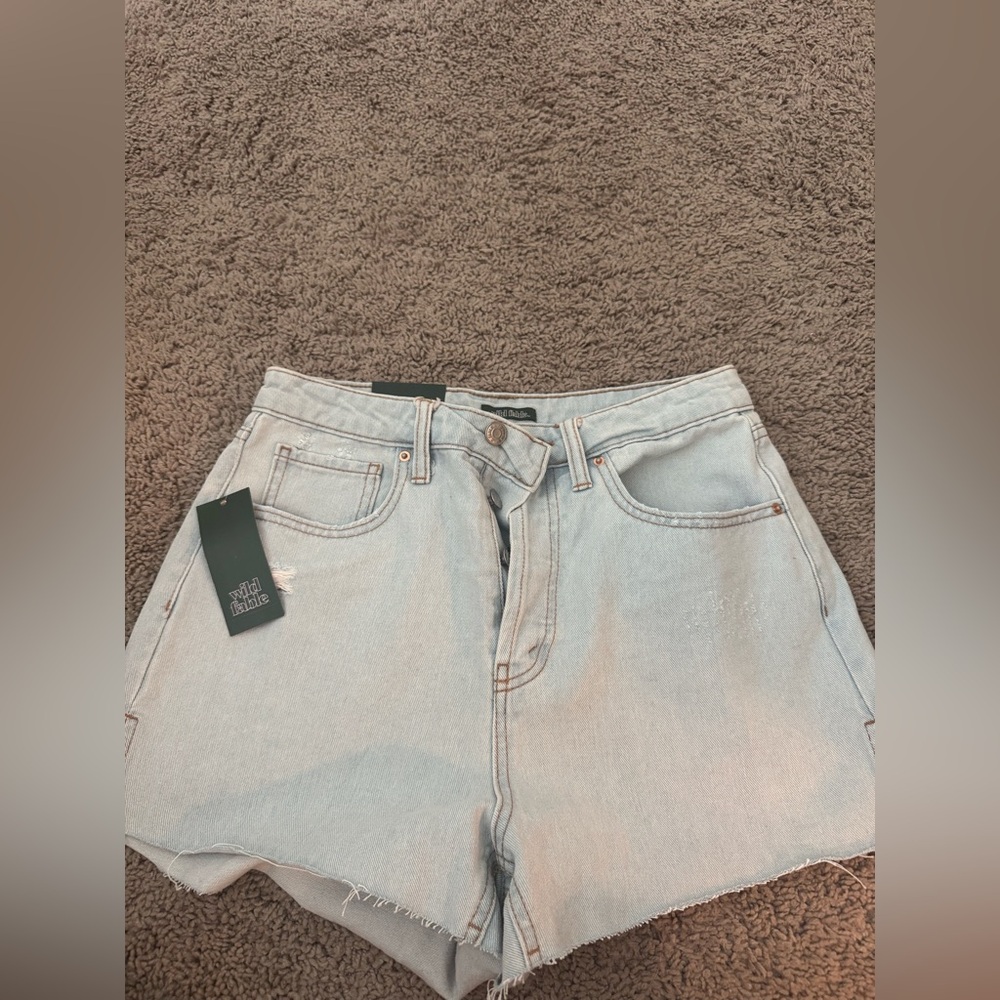 Women's Light Blue Denim Shorts